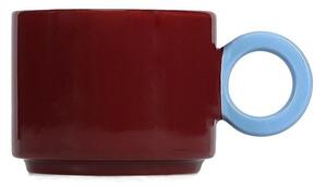 Tazza burgundy in gres 280 ml Lou – ONA