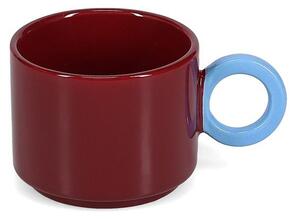 Tazza burgundy in gres 280 ml Lou – ONA