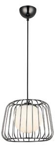 Lucea Lampada a sospensione Ladore Ø 27 cm, nero-cromo