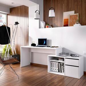 Scrivania ufficio bianca 139x92cm con 1 cassetto - Andor