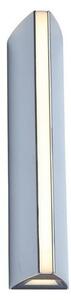 Applique da esterno a LED in alluminio LEO cromato 30x6,5 cm Lutec 5192701118 Eco-Light