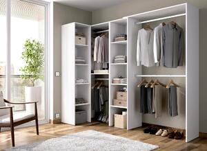 Guardaroba grande classico bianco 228x187h cm - Antilope