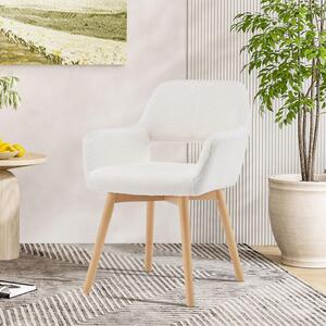 Sedia da ufficio senza ruote, poltrona aggiuntiva confortevole, sedia imbottita di design moderno