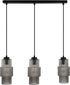 HOME DELUXE Lampada a sospensione in vetro YUKI - Grigio fumo | Lampada a sospensione Lampada a sospensione Plafoniera