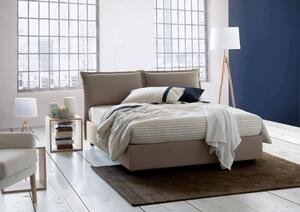 Letto matrimoniale contenitore tortora 175x205cm rete inclusa - Anjin