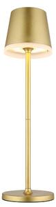 Lampada da tavolo solare a LED, color oro, con due possibili altezze, altezza 41 cm