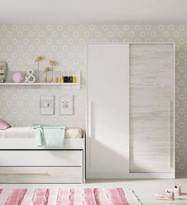 Guardaroba con ripiani regolabili bianco anticato 120x200h cm - Aristode