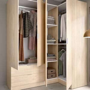 Guardaroba angolare moderno rovere 173x184h cm - Efesto