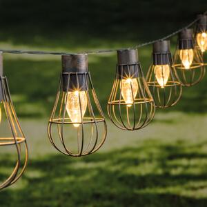 HI LED catena luminosa solare 10 pezzi 5,5 cm