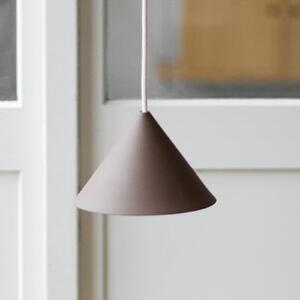 Lampada a sospensione Moebe, Ceramic Cone, dimmerabile, Marrone / Ruggine, Soggiorno, Ceramica, Design
