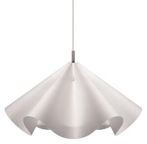 Lampada a sospensione Moebe, Sinuate, dimmerabile, Bianco, Soggiorno, Carta / Cartone, Design