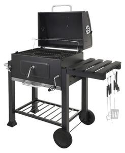 Barbecue da giardino con copertura 116x70x110 cm Kaminer