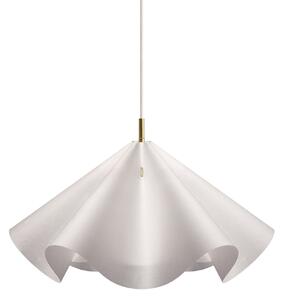 Lampada a sospensione Moebe, Sinuate, dimmerabile, Bianco, Soggiorno, Carta / Cartone, Design