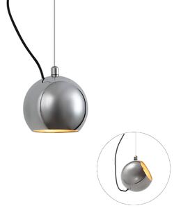 Lampada a sospensione di design cromata per sistema a binario monofase - Slimline Sara