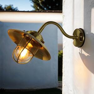 Applique in ottone IP43 resistente alle intemperie KAVALA Lampada marittima per esterno luce porta d'ingresso cortile terrazzo