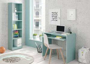 Libreria in legno verde acqua 52x180h cm - Artico