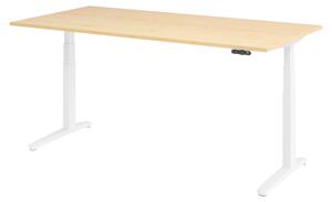 Scrivania elettrica bümö XBHM - Decorazione: acero, dimensioni: 200 x 100 cm, struttura: bianco