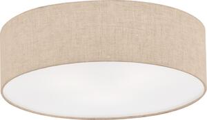 Fischer-Honsel lampada a sospensione THOR Ø 40 cm con paralume in lino Beige