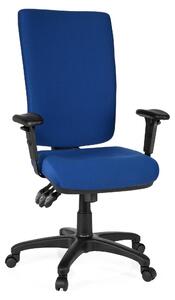 Sedia da ufficio ergonomica Zenit High, rivestita in tessuto rosso, con altezza regolabile