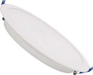 Lampada da incasso a LED, design piatto, 24W, rotonda, struttura robusta, foro di montaggio Ø 195-210 mm, 4000K, dimmerabile con tecnologia TRIAC, luce bianca neutra
