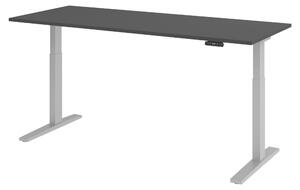 Scrivania elettrica bümö XMKA - Struttura: argento, finitura: grafite, dimensioni: 200 x 80 cm