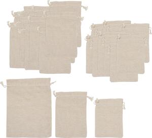 Sacchetti natalizi VBS con cordoncino 25 pezzi in diverse dimensioni da 10 a 20 cm