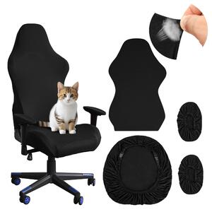 Coprisedili per sedie da gaming, set da 4 pezzi, lavabili, con coprisedili per braccioli e schienale, adatti per sedie da gaming per computer