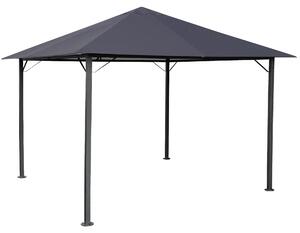 Padiglione da giardino in metallo Nizza 3x3m tenda antica per feste grigio RAL 7012