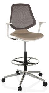 Hjh OFFICE Sedia da ufficio TOP WORK STYLE Sedia da lavoro con braccioli Tessuto / Tessuto a rete