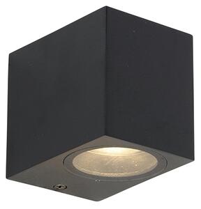 Applique moderna nera GU10 50 mm IP44 Baleno