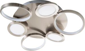 Stelari plafoniera LED Ø56cm acciaio-bianco