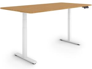 ESMART Germany EZX-132WBA 160x80cm Decorazione in bambù Scrivania ergonomica sit-stand Regolabile elettricamente in altezza in modo continuo da 60,5 a 125,5 cm 3 memorie di attività Ricordo delle attività Montaggio rapido