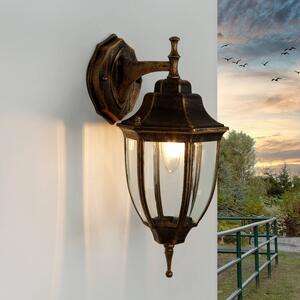 Lampada da parete per esterni terrazzo giardino IP44 rame E27 vetro alluminio lampada da parete rustica per esterni