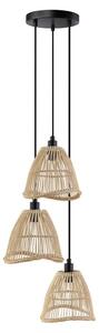 HOME DELUXE Lampada a sospensione in rattan FELIA - Beige | Lampada a sospensione boho, lampada a sospensione in rattan, illuminazione naturale