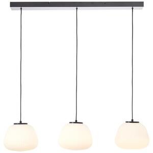 BRILLIANT Lampada a sospensione a 3 luci, modello Kaizen, colore nero, grado di protezione IP20, attacco E27, dimmerabile, adatta per lampadine standard