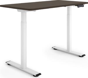 ESMART Germany ERX-122WE 120x60 cm Decorazione ebano Scrivania ergonomica sit-stand Regolabile elettricamente in altezza in modo continuo 73,5-122,5 cm 3 memorie Ricordo attività Doppio motore Montaggio rapido