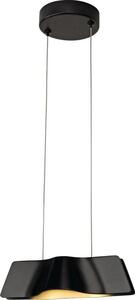 SLV WAVE PENDANT Luce a sospensione nera 9W LED 3000K incl. rosone