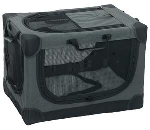 PawHut Trasportino pieghevole per cani, gabbia trasportabile con cuscino, copertura rimovibile lavabile in tessuto Oxford per cani fino a 22 kg, verde militare | Aosom Italy
