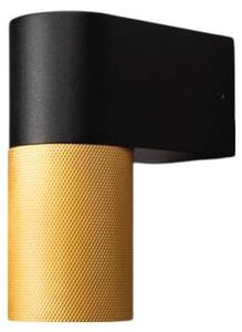 Lampada da parete per esterni TEMI nero-oro downlight