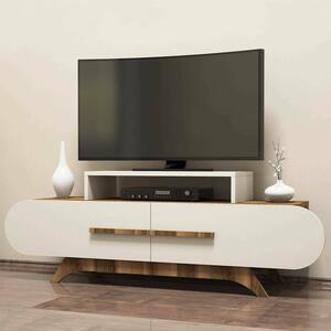 Porta TV noce e crema 145x36x49h cm 2 ante - Nesatm