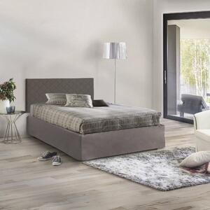 Letto piazza e mezza Anas, adatto a materasso da Cm 120x190, Tortora