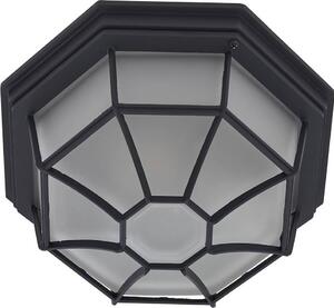 Plafoniera per esterni Lindby Idril, antracite, metallo, Ø 26,5 cm