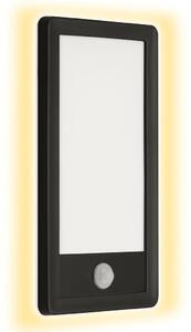 Lampada da esterno a LED con sensore di movimento 4000K IP44 16W nero plastica Telefunken