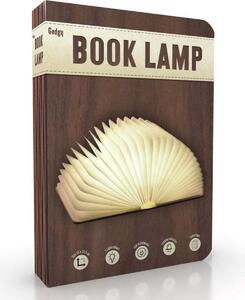 Gadgy Book Lamp - Lampada da tavolo per la camera da letto - Illuminazione interna d'atmosfera - Dimensioni: 21,5 x 17 cm - Ricaricabile