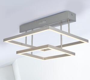 BRILLANTE plafoniera moderna TUNAR | Dimmerabile tramite dimmer a 3 livelli | Plafoniera LED angolare in alluminio | 32W 3.500 lumen e 3.000 Kelvin bianco caldo