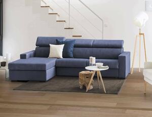 Divano letto reclinabile blu 260x95cm - Aloet