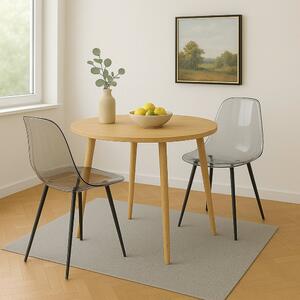 Set di 2 sedie casual in plastica fume - Amstrong
