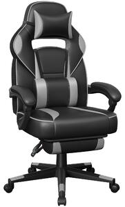 Sedia da ufficio ergonomica, regolabile in altezza, con poggiapiedi, portata massima 150 kg