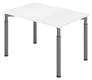 Bümö Scrivania Serie-Y - Decorazione: bianco, dimensioni: 120 x 80 cm, struttura: grafite