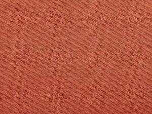 Coperta rossa in cotone e con frange fatta a mano 125 x 150 cm soggiorno camera da letto divano Beliani